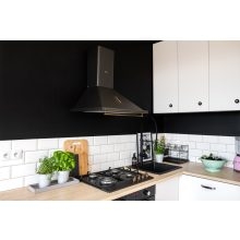 Gránit szemcsés fekete egymedencés mosogató helyta 3.